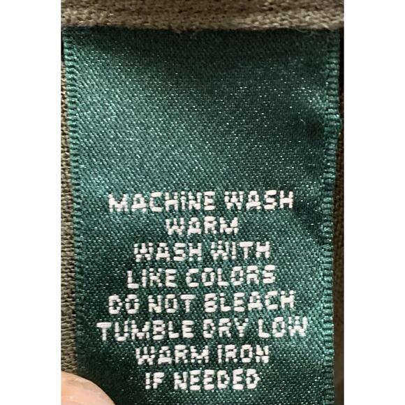 Ralph Lauren 100% Linen 2XL XXL Button Up Top Long Sleeve Green Lagenlook - Picture 6 of 6